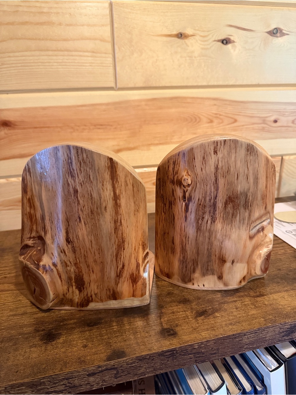 Live Edge Bookends, like new